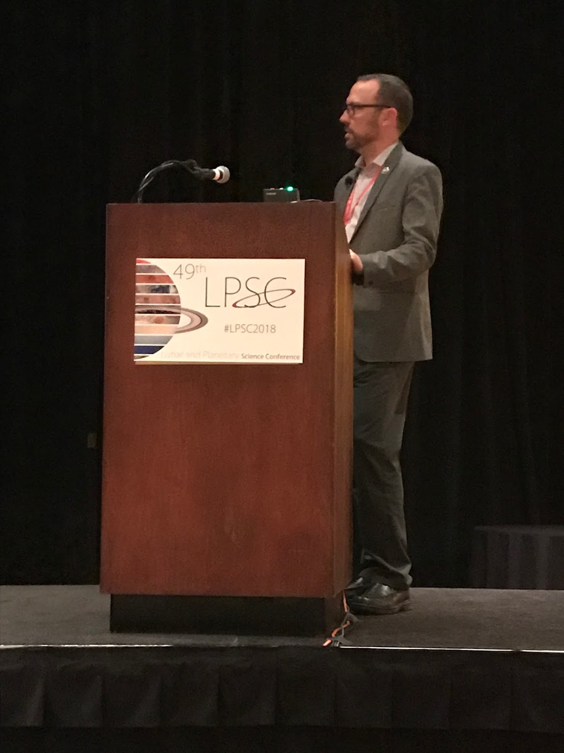 Speaking at LPSC, 2018