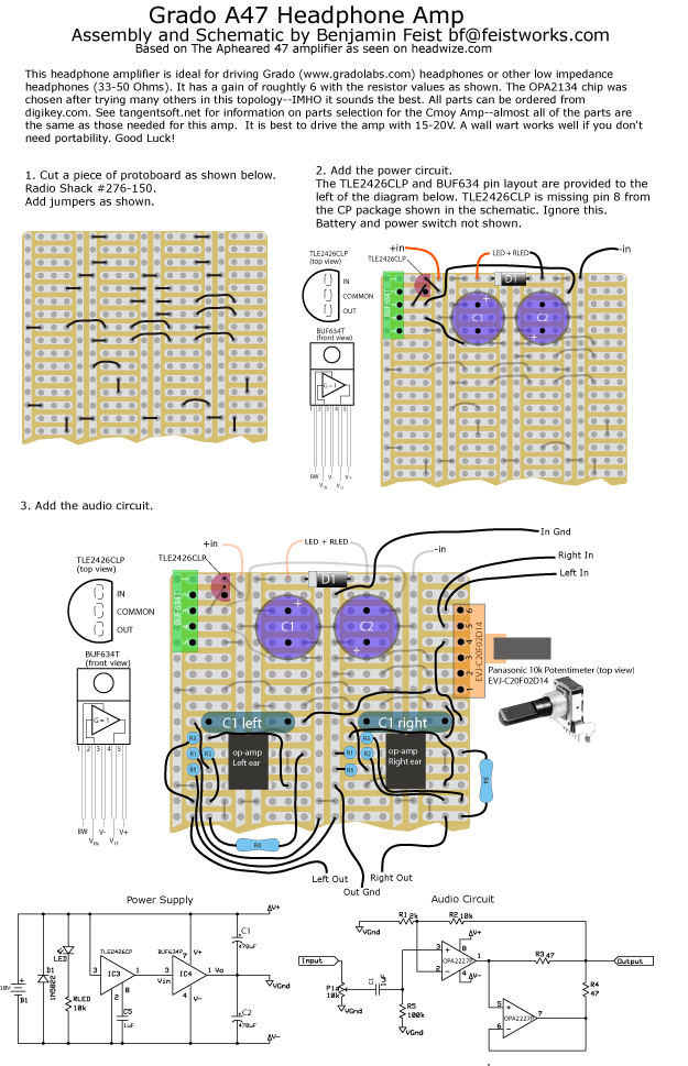 The instruction sheet I made for the A47 layout.