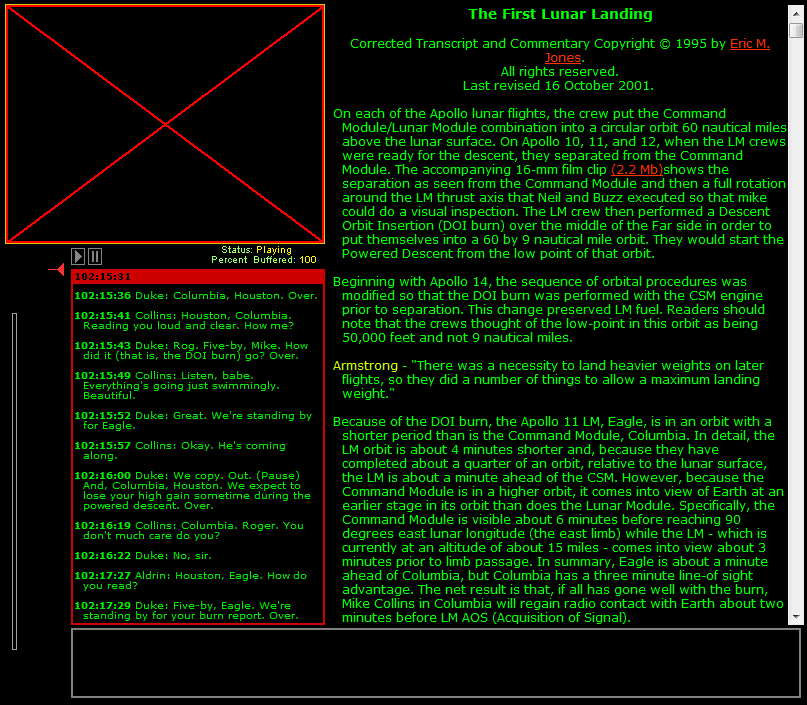Multimedia prototype I built in 2002.