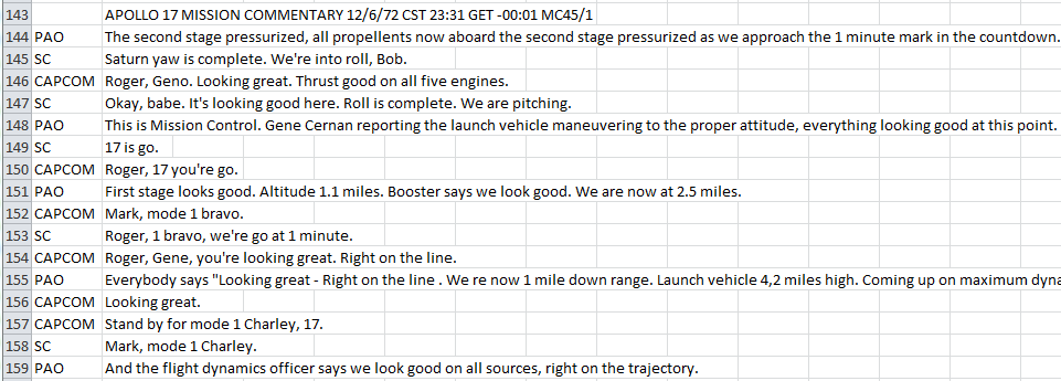 OCR output from the PAO transcript